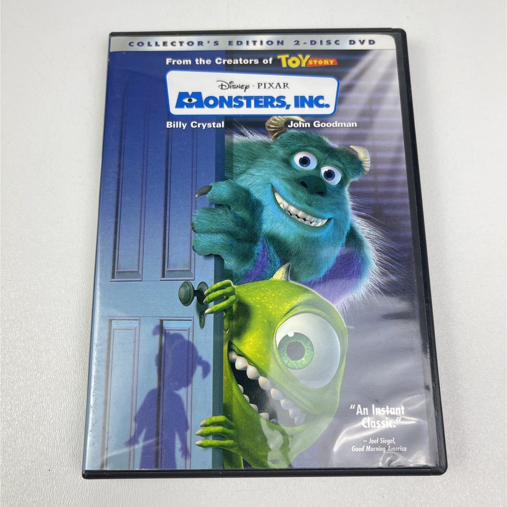 Monsters Inc DVD Collectors Edition 2 Disc Disney Pixar Animation